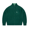 2 TONE RIBBED KNIT ZIP UP [GREEN]