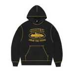 ALCATRAZ CONTRAST HOODIE [BLACK / YELLOW]