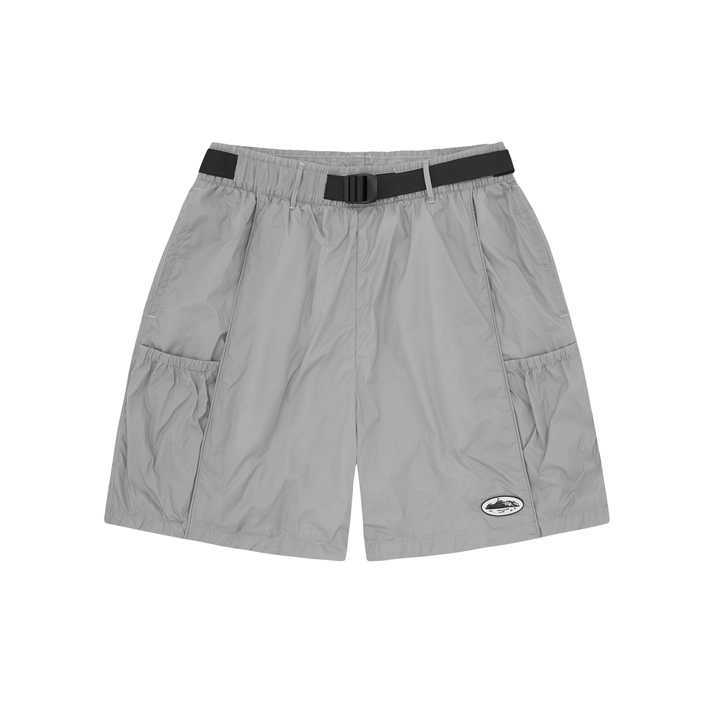 ALCATRAZ NYLON PATCH SHORTS [GREY]
