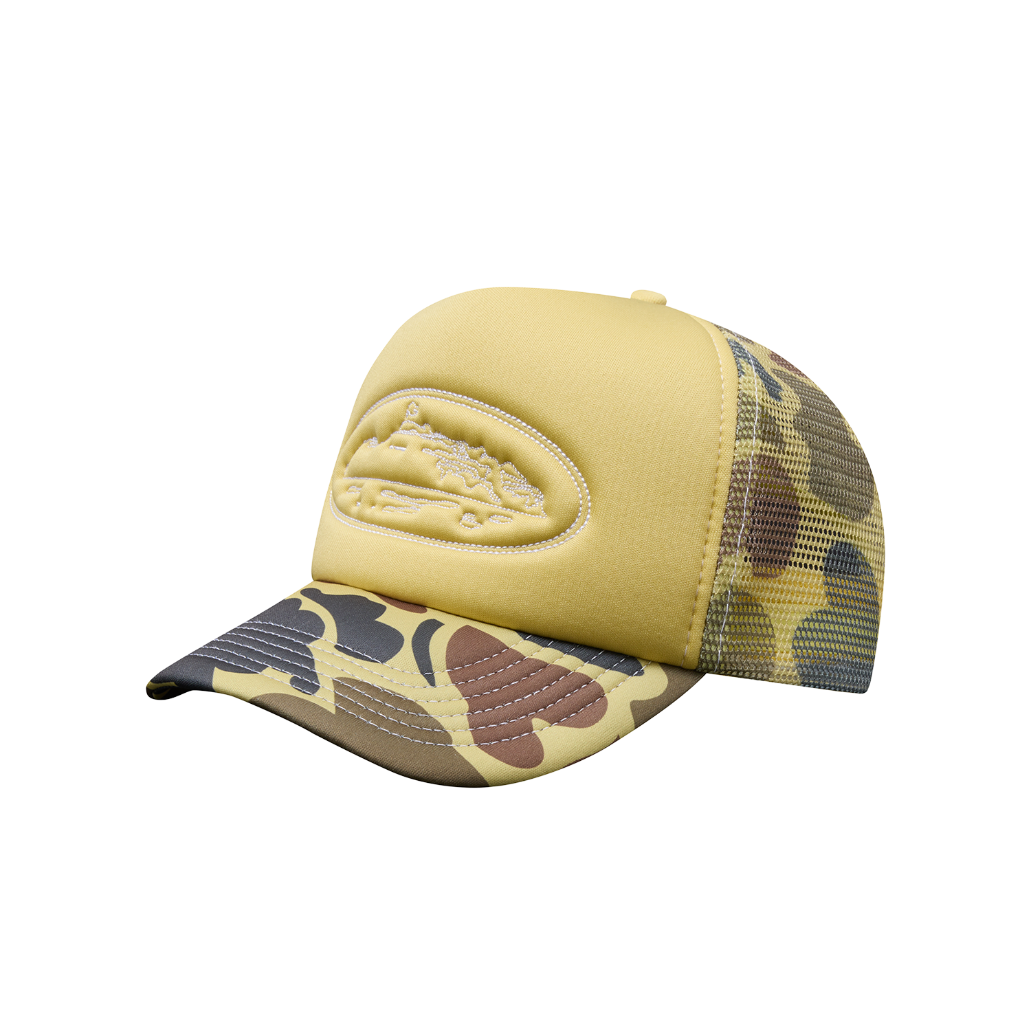 ISLAND OUTLINE TRUCKER HAT [DUCK CAMO]
