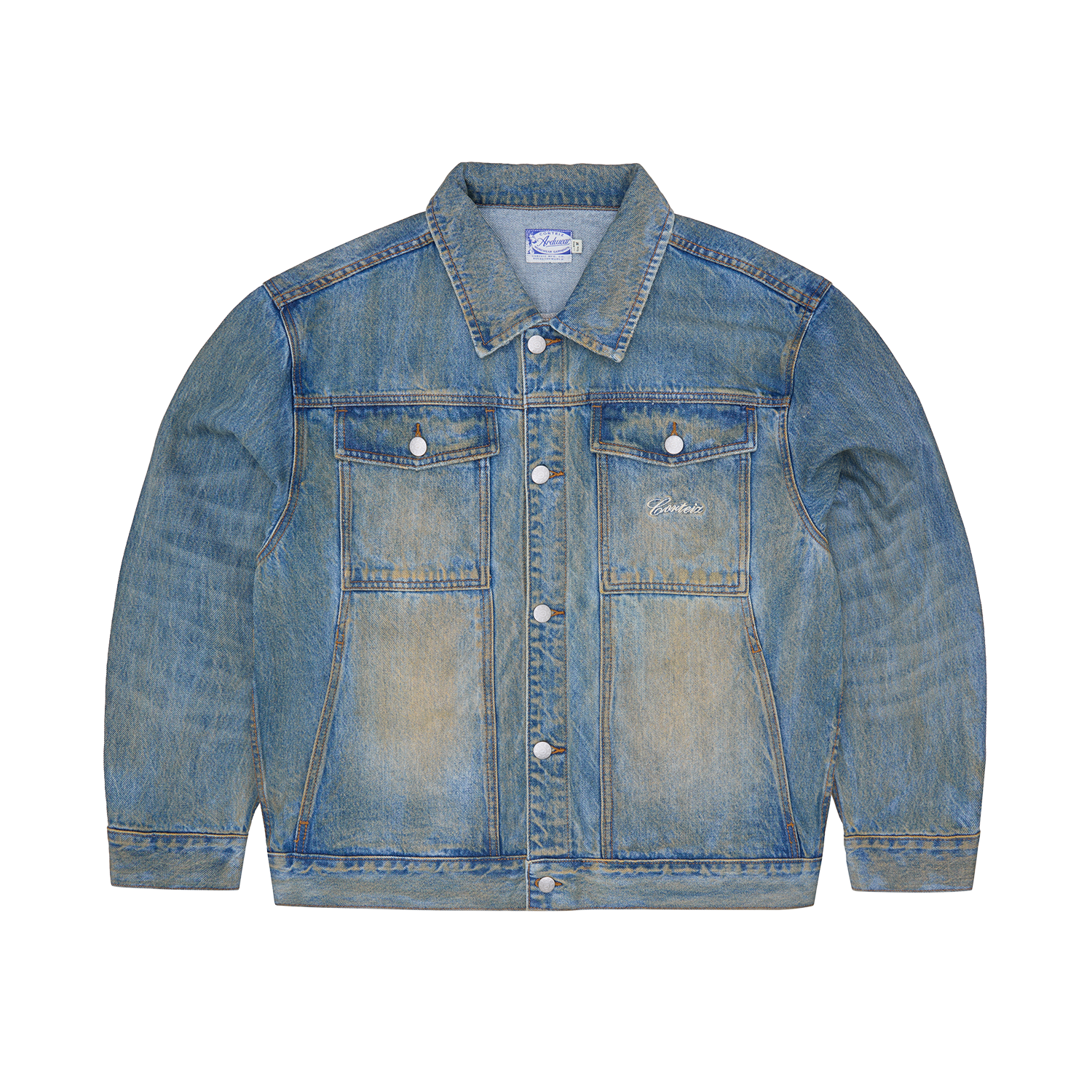 ARDWEAR PANEL DENIM JACKET [WASHED INDIGO]