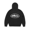 ALCATRAZ HEAVY KNIT ZIP HOODIE [BLACK]