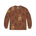 MENS TIGER WAFFLE LONGSLEEVE [BROWN]