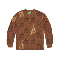 MENS TIGER WAFFLE LONGSLEEVE [BROWN]