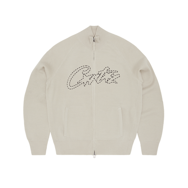 ALLSTARZ KNIT ZIP UP [BONE]