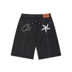 C-STAR DENIM SHORTS [BLACK]