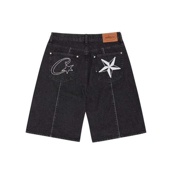 C-STAR DENIM SHORTS [BLACK]