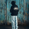 ALCATRAZ HEAVY KNIT ZIP HOODIE [BLACK]