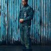 CROSS-STITCH DENIM JEANS [WASHED INDIGO]
