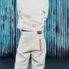 DUAL STRIPE BAGGY JEANS [OFF WHITE]