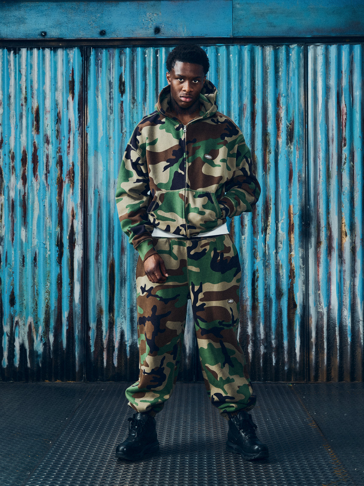 MINI ISLAND ZIP HOODIE [WOODLAND CAMO]