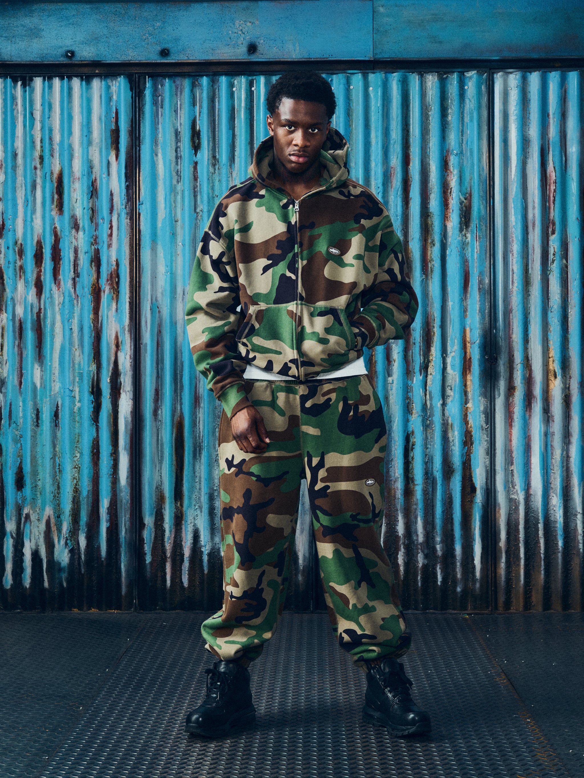 MINI ISLAND ZIP HOODIE [WOODLAND CAMO]