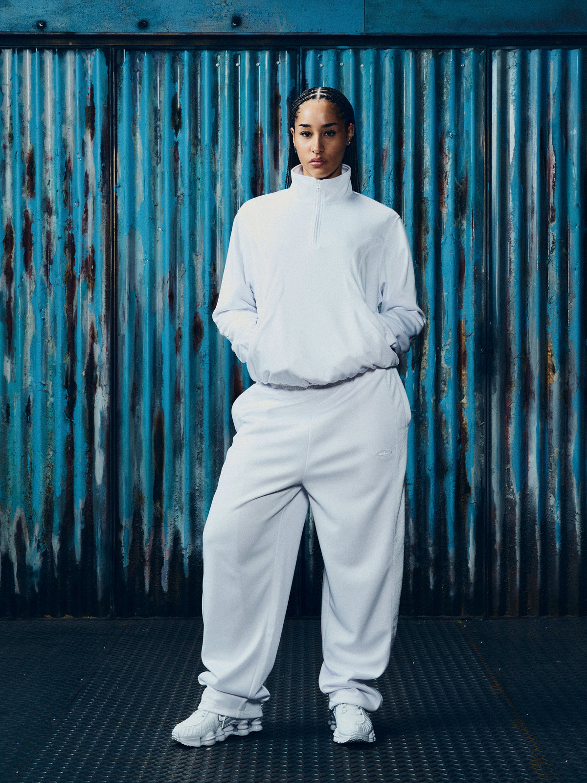 SHUTDOWN TRICOT TRACK PANT [WHITE]