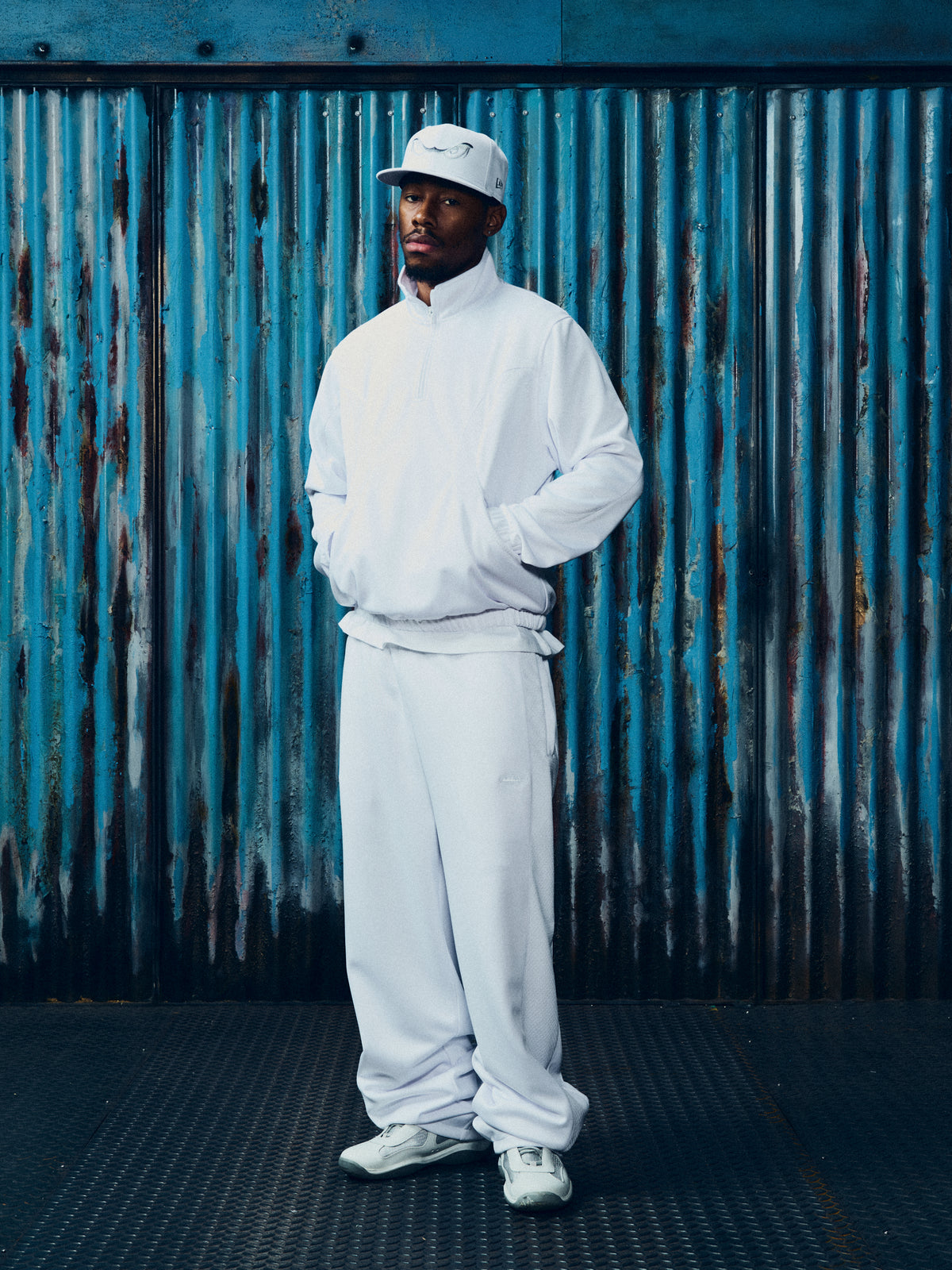 SHUTDOWN TRICOT TRACK PANT [WHITE]