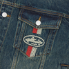 CROSS-STITCH DENIM JACKET [WASHED INDIGO]