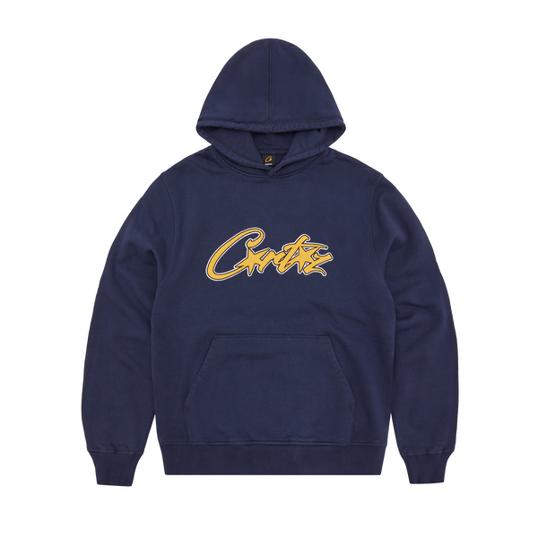 SATIN APPLIQUE ALLSTARZ HOODIE [NAVY]