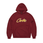 SATIN APPLIQUE ALLSTARZ HOODIE [MAROON]