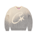 C STAR GRADIENT MOHAIR KNIT SWEATER [GREY]