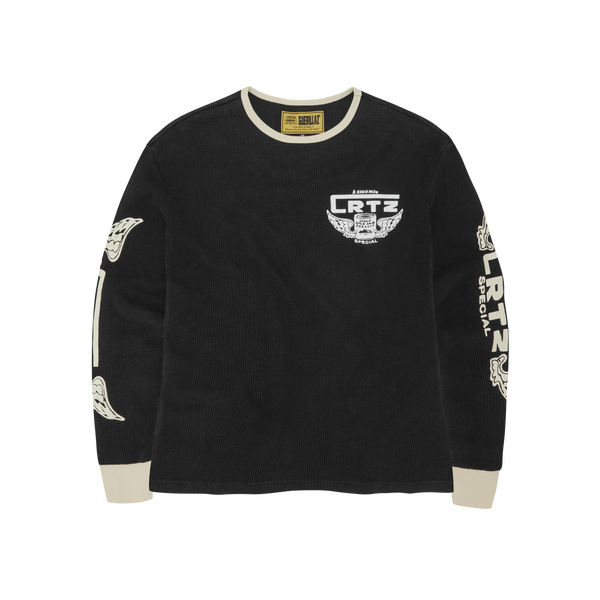 GASOLINA WAFFLE LONGSLEEVE [BLACK]