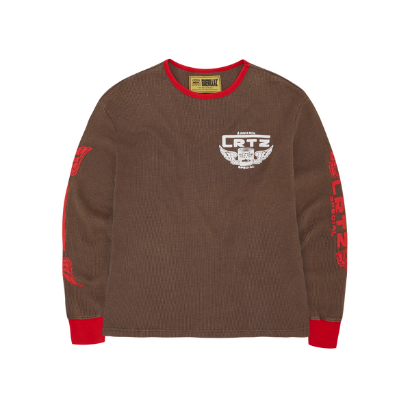 GASOLINA WAFFLE LONGSLEEVE [BROWN]