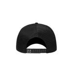 ALCATRAZ PREMIUM** PUFF PRINT TRUCKER HAT [BLACK]