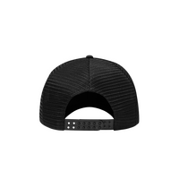 ALCATRAZ PREMIUM** PUFF PRINT TRUCKER HAT [BLACK]