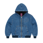 EMBOSSED C-STAR DENIM WORK JACKET [BLUE]