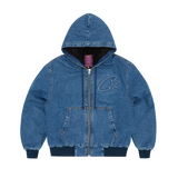 EMBOSSED C-STAR DENIM WORK JACKET [BLUE]