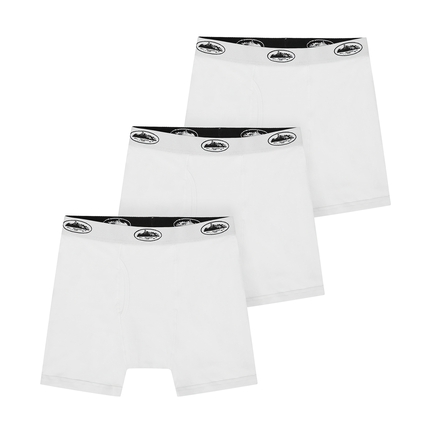WHITE ALCATRAZ BOXERS [3 PACK]