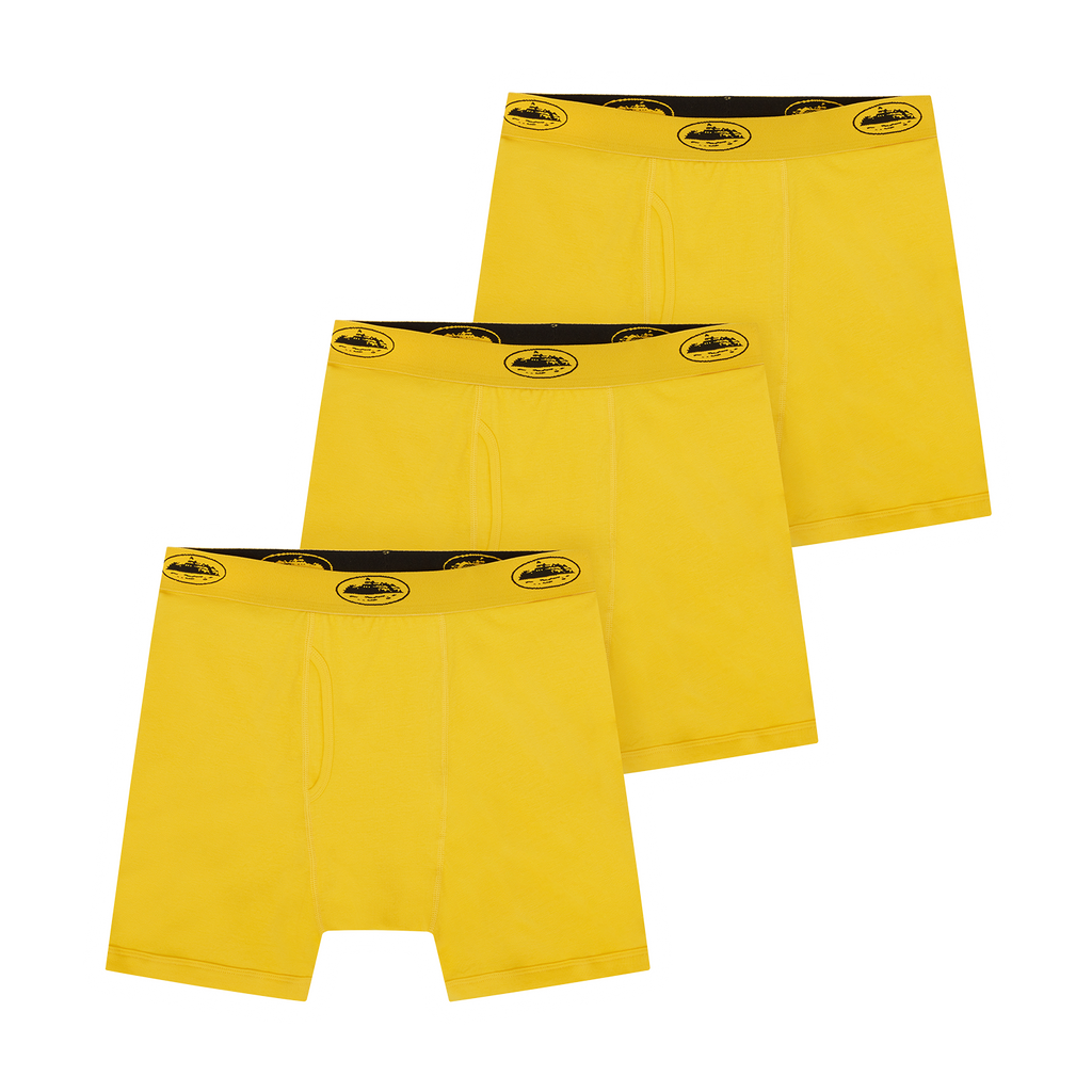 YELLOW ALCATRAZ BOXERS [3 PACK]