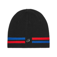 VVS KNIT BEANIE [BLACK, RED & BLUE]