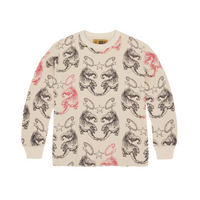 MENS TIGER WAFFLE LONGSLEEVE [CREAM]