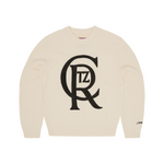 CREST KNIT SWEATER [OFF WHITE]