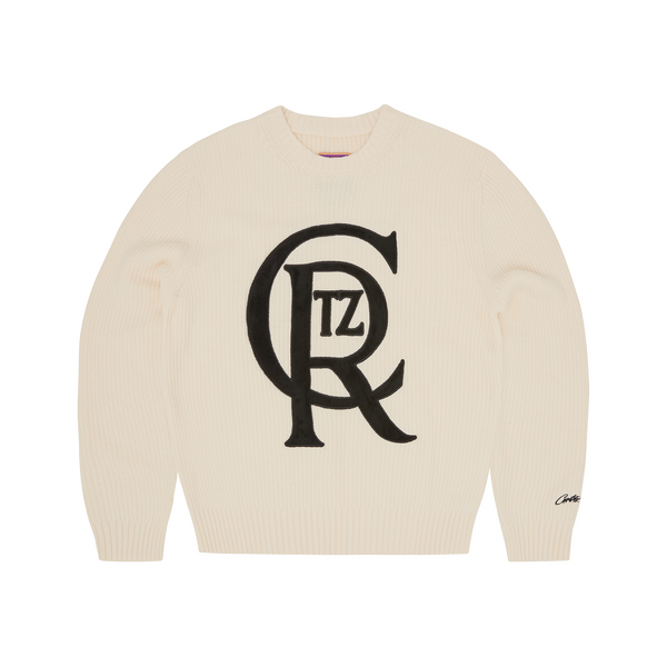 CREST KNIT SWEATER [OFF WHITE]