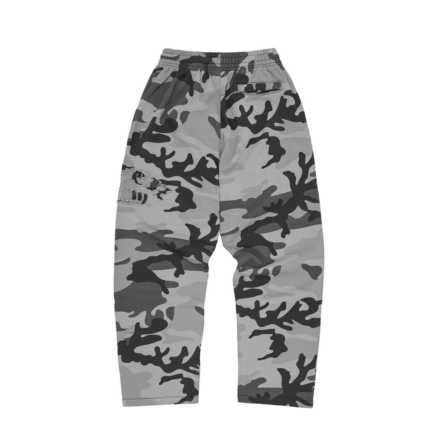 DIPLOMATIC OPEN HEM SWEATPANT [WASHED CAMO]