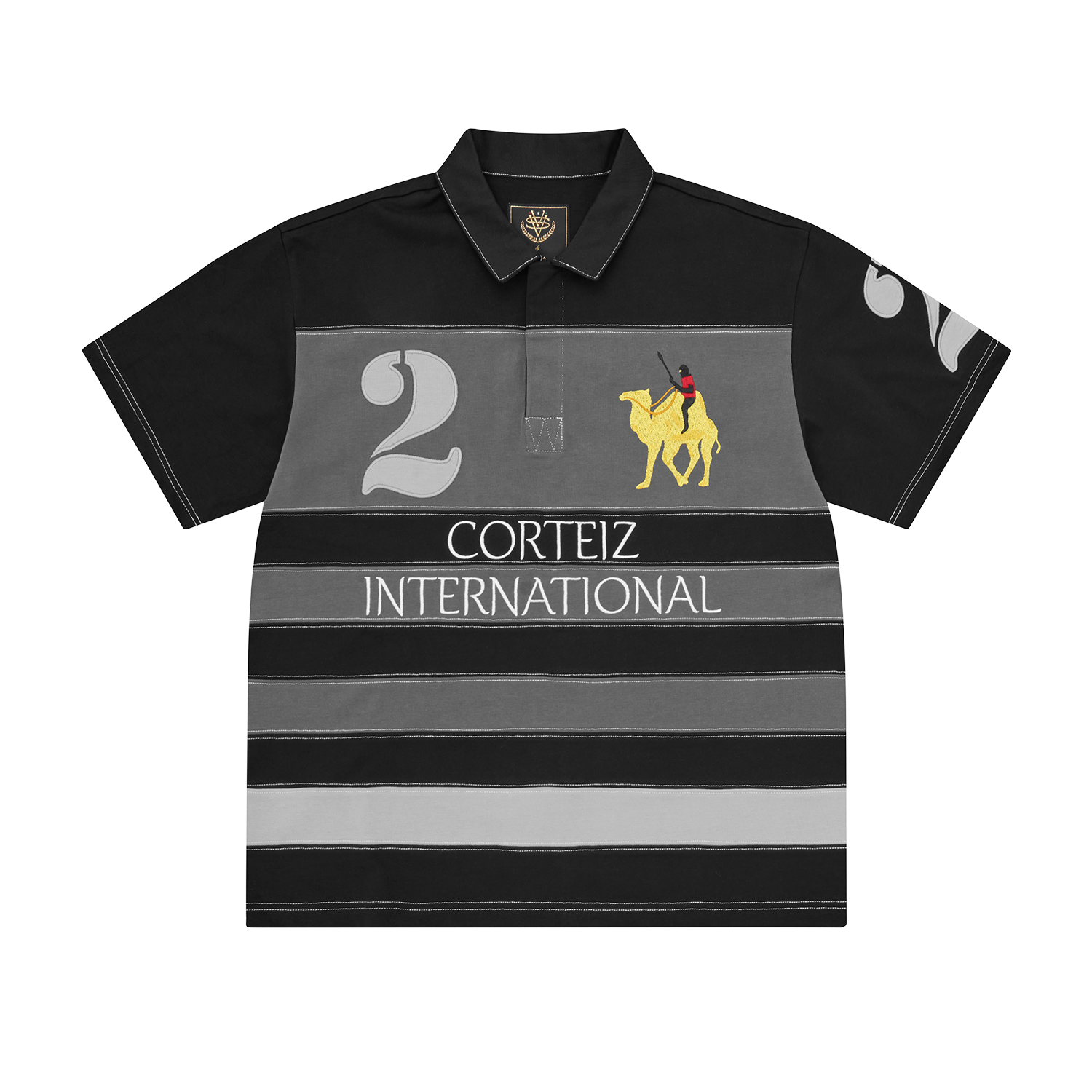 DUBAI POLO SHIRT [BLACK / GREY]