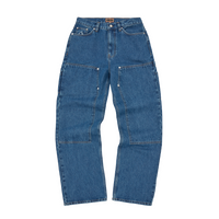 EMBOSSED C-STAR DENIM WORK PANT [BLUE]