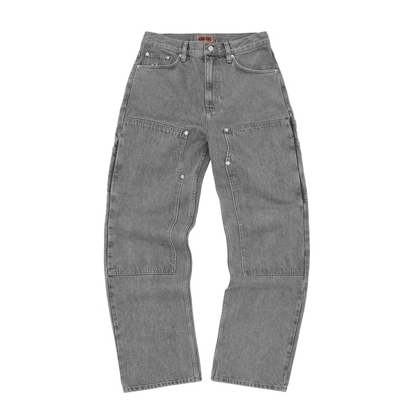 EMBOSSED C-STAR DENIM WORK PANT [GREY]