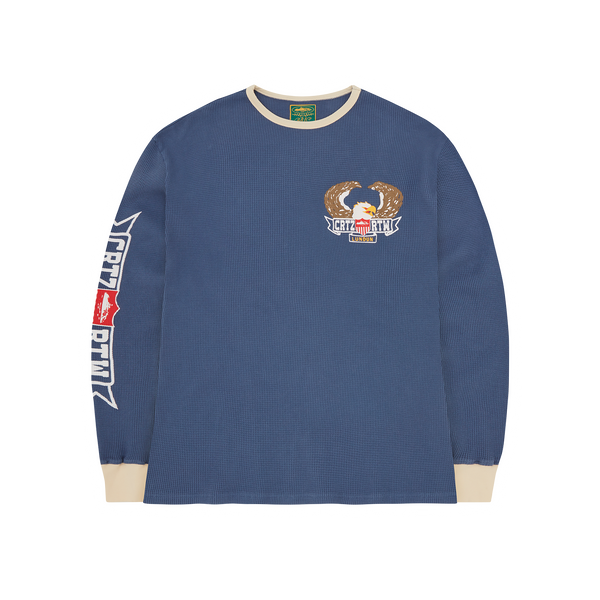 DIPSET WAFFLE LONGSLEEVE [ROYAL BLUE]