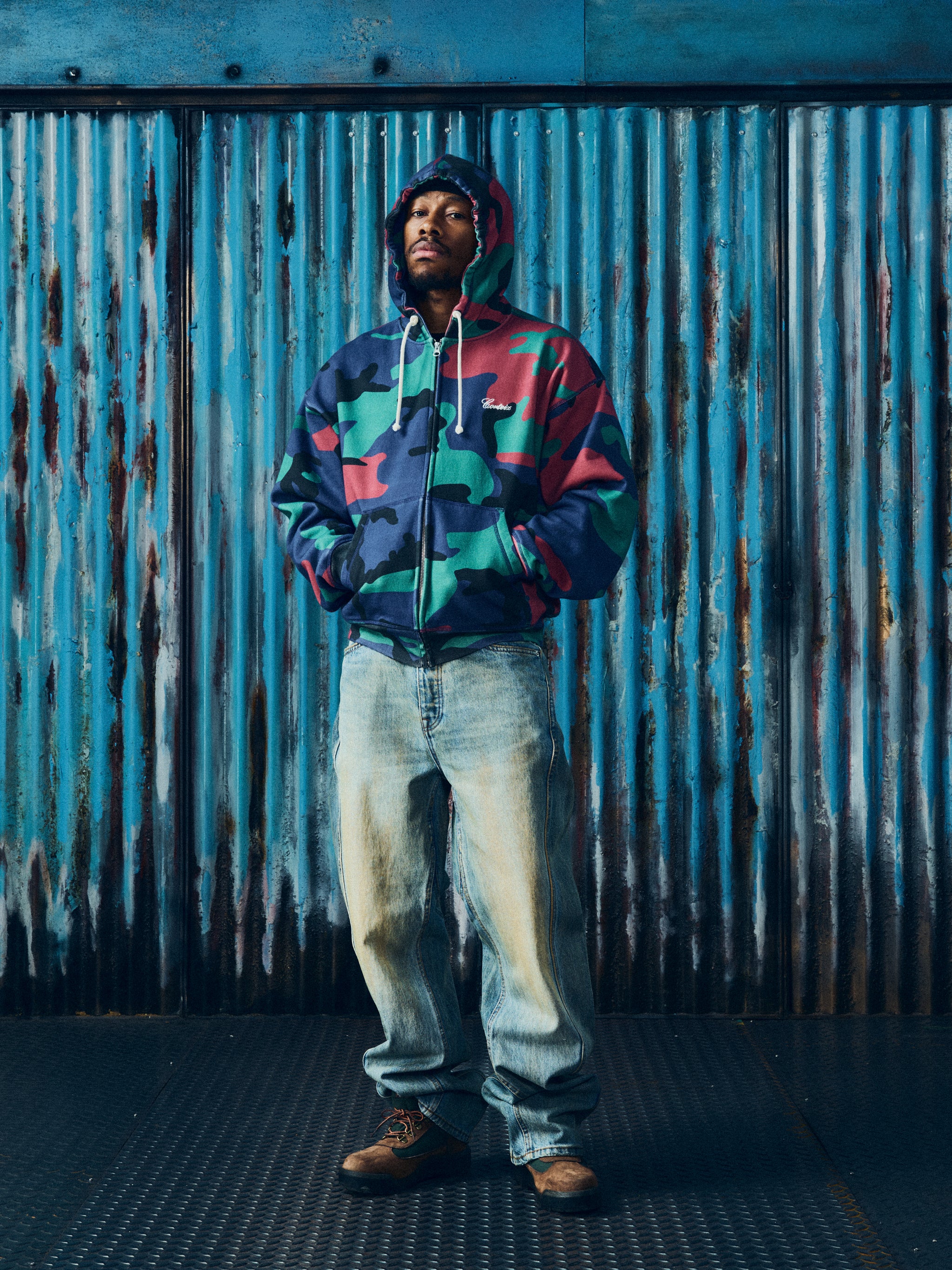 GABRIEL MOSES ZIP HOODIE [SOUF CAMO]