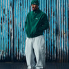 2 TONE RIBBED KNIT BEANIE [GREEN]
