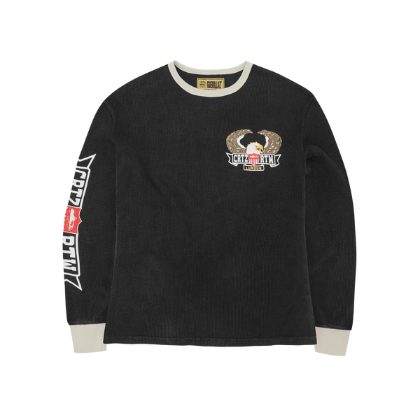 DIPSET WAFFLE LONGSLEEVE [WASHED BLACK]