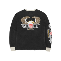 DIPSET WAFFLE LONGSLEEVE [WASHED BLACK]