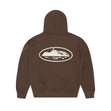 ISLAND PUFF PRINT ZIP HOODIE [BROWN]