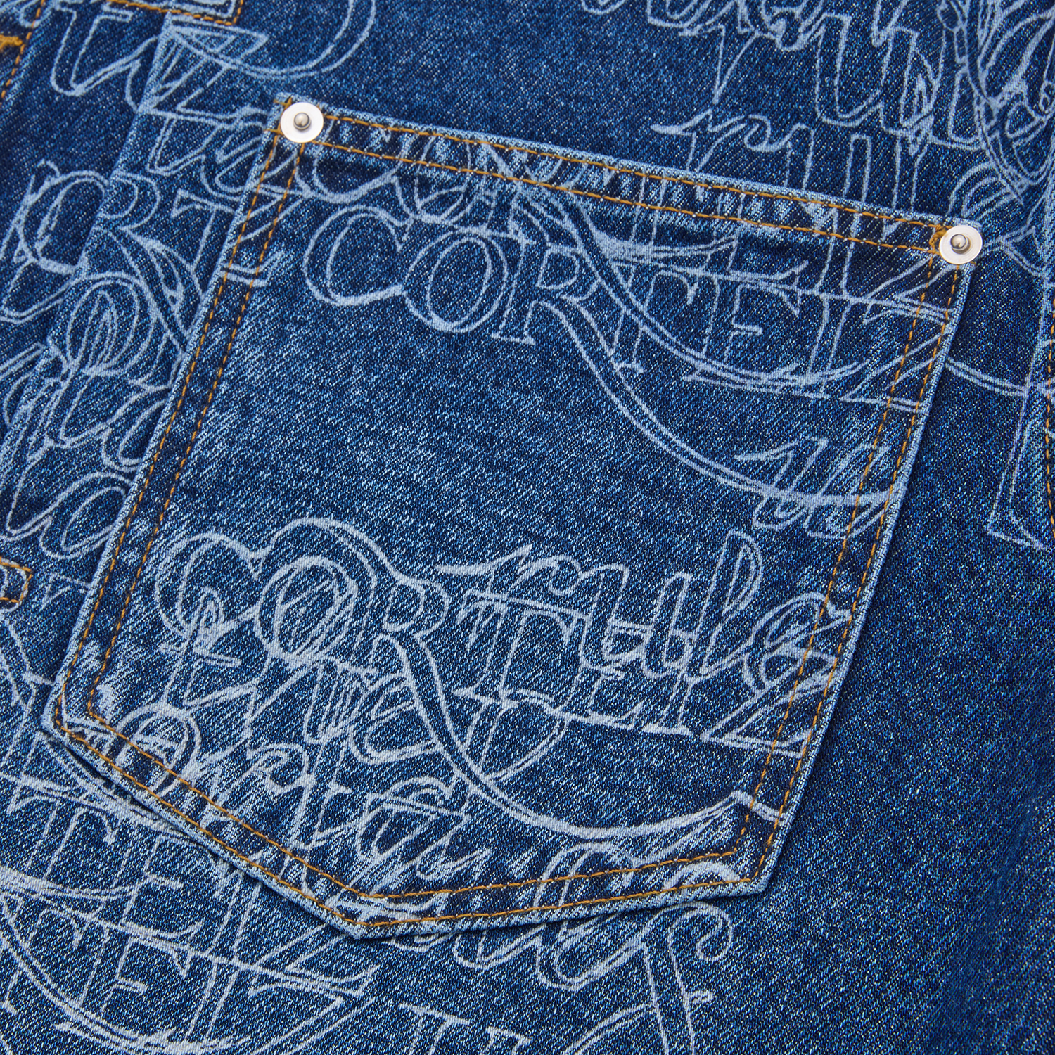 HANDWRITTEN DENIM JACKET [MIDWASH INDIGO]