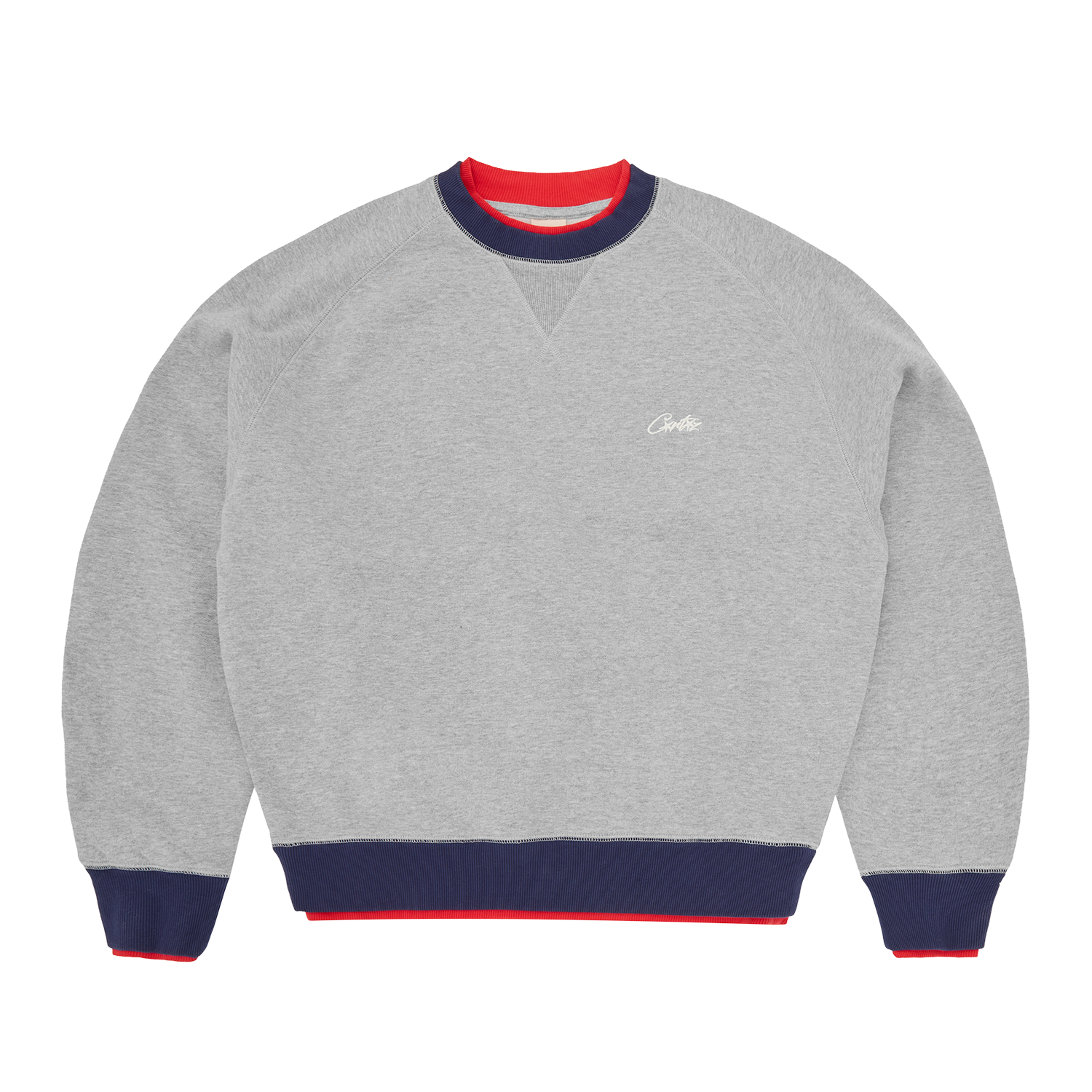 HMP DOUBLE UP CREWNECK [HEATHER GREY]