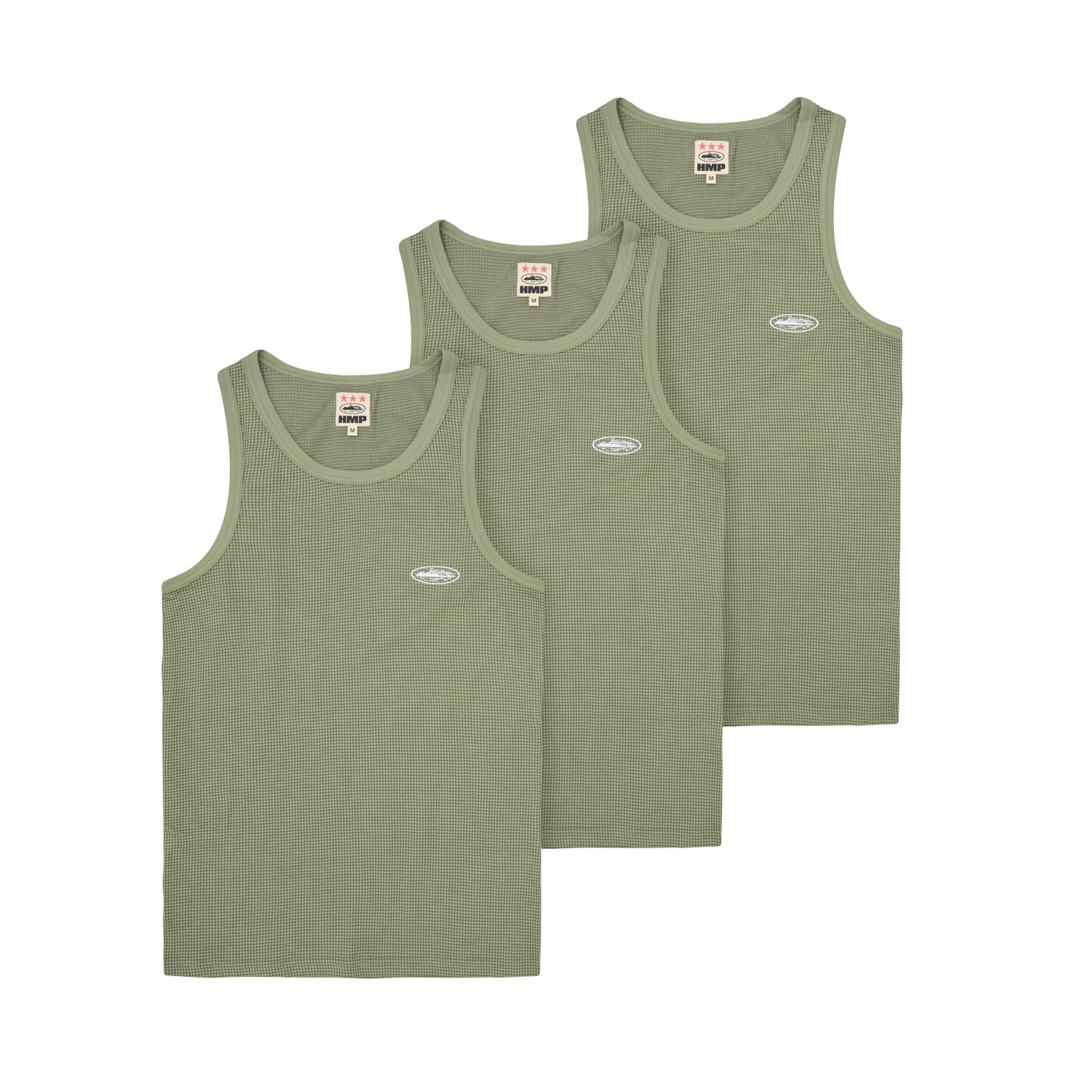 HMP ESSENTIALS TANK TOP [3PK] [OLIVE]