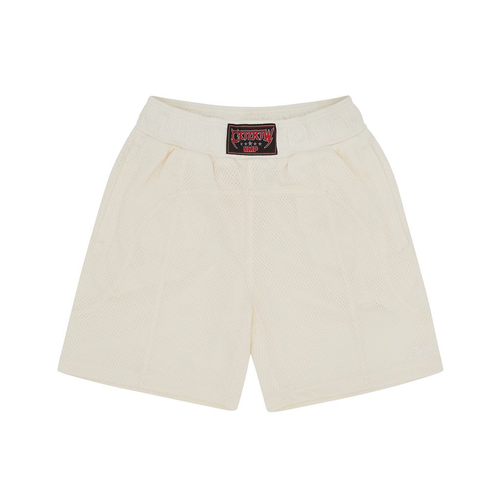 HMP MESH PANEL SHORTS [CREAM]