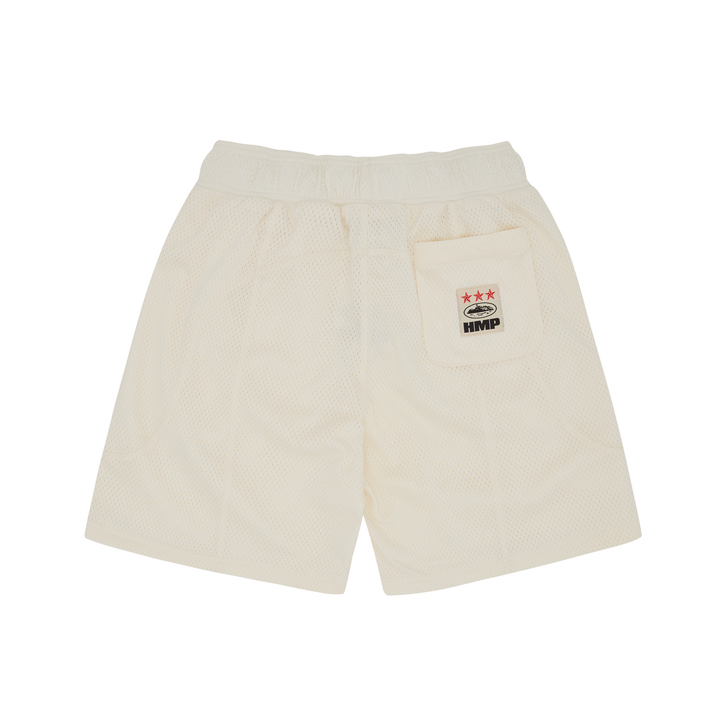 HMP MESH PANEL SHORTS [CREAM]