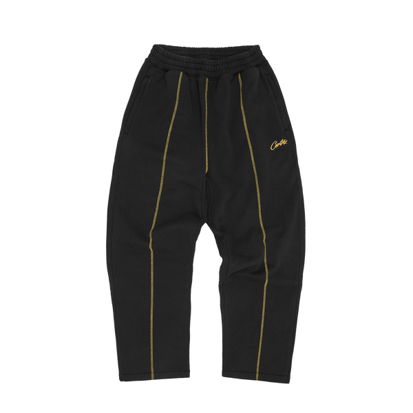 HMP OPEN HEM SWEATPANT [BLACK / YELLOW]